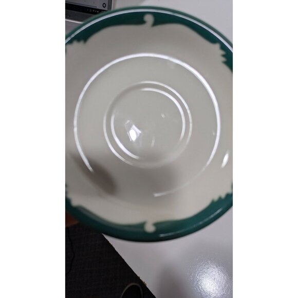 Syracuse China Wintergreen Saucer White Green Vintage USA - Picture 5 of 6